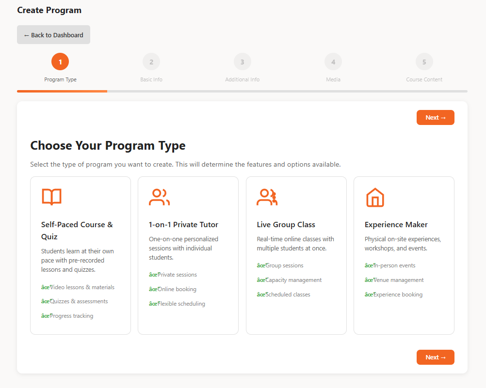 Student Learning Experience