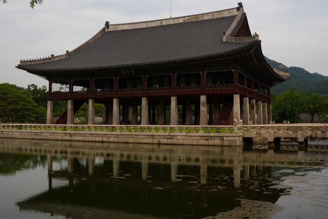 a building with a large roof